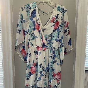 Floral spring romper